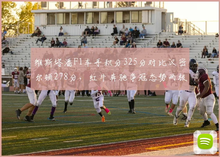 维斯塔潘F1车手积分325分对比汉密尔顿278分,红牛奔驰争冠态势两极分化